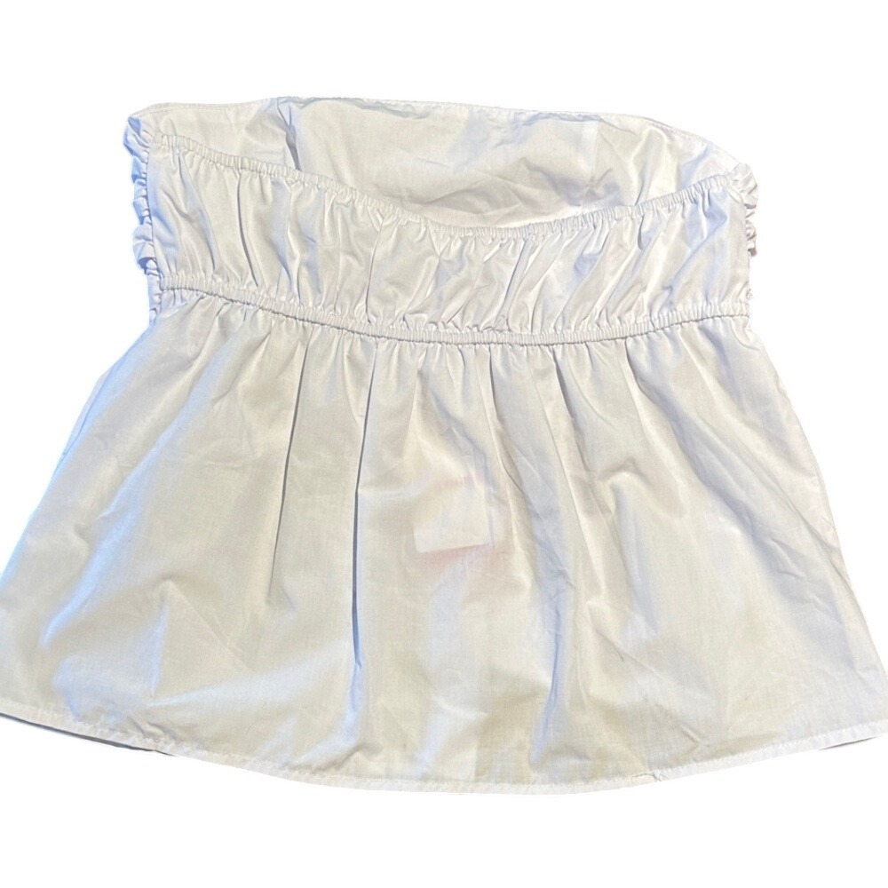 Beginning Boutique White Strapless Button Down Top - Size US 4 - Picture 1 of 6